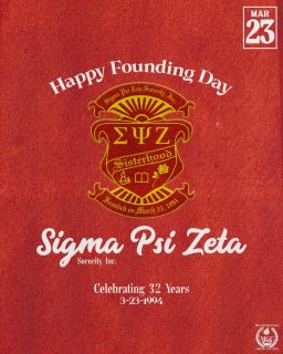 We would like to wish Sigma Psi Zeta Sorority Inc. a Happy 32nd Founding Day!

We wish you all the best! ❤️

@wsu.syz