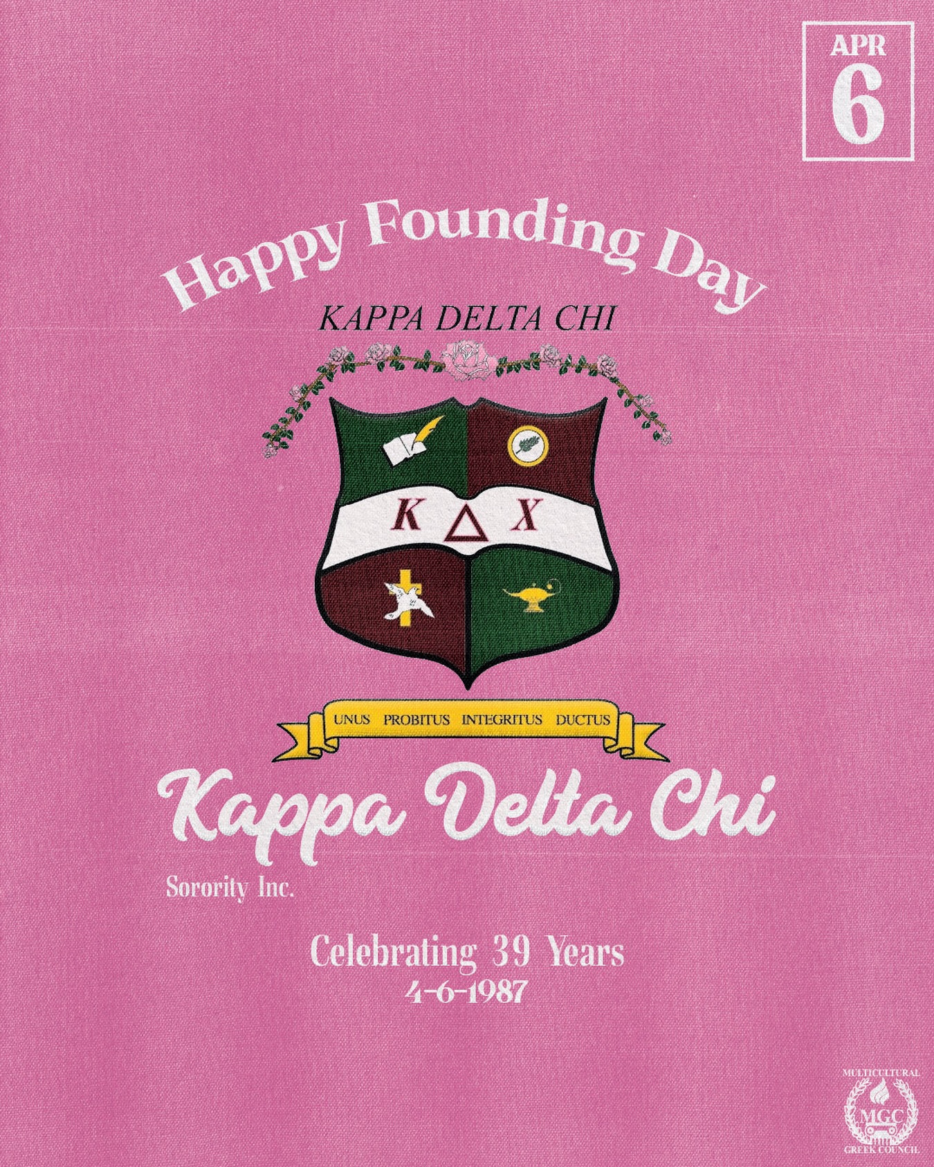 We would like to wish Kappa Delta Chi Sorority Inc. a Happy 39th Founding Day!

We wish you all the best! ❤️

@kdchi_wsu
